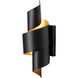 Aphelion LED 7.25 inch Matte Black / Gold / Matte Black Sconce Wall Light